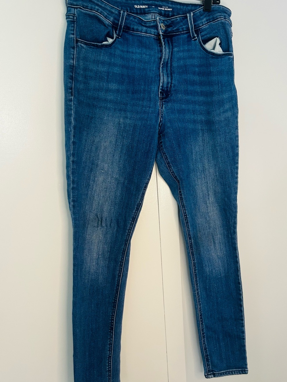 Old Navy High Rise  Dark Blue Women’s Super Skinny Jeans Size 14